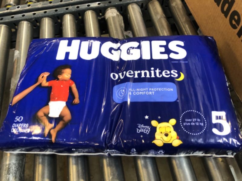 Photo 2 of Huggies Overnites Nighttime Baby Diapers, Size 5, 50 Ct
