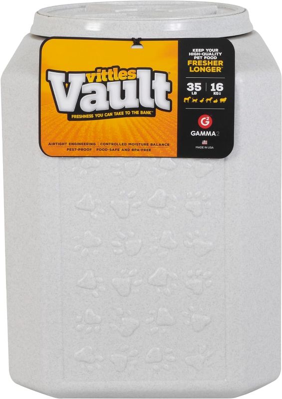 Photo 1 of Gamma2 Vittles Vault Dog Food Storage Container, Up To 35 Pounds Dry Pet Food Storage, Made in USA
