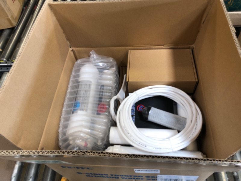 Photo 2 of FS-TFC 5-Stage Reverse Osmosis Water Filtration System 100GPD Fast Flow Plus Extra 4 Filter for Free (FS-RO-100G-A)