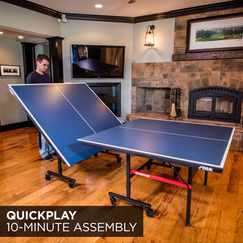 Photo 7 of 3 PACK PALLET - STIGA Advantage Series Ping Pong Tables - 13-25mm Performance Tops - Quickplay 10 Minute Assembly - Playback Mode - Recreational to Tournament-Level Table Tennis Table- - - - SOLD AS IS, SOLD FOR PARTS - PALLET OF MAJOR PIECES !!!