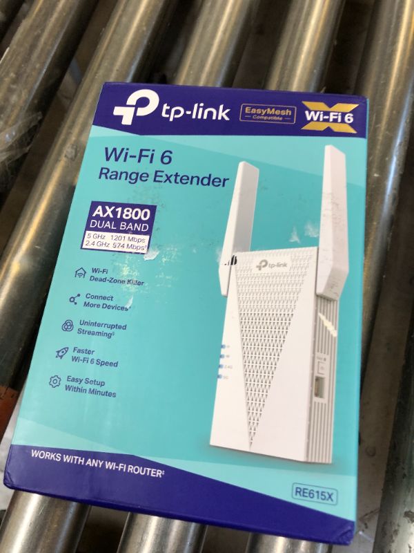 Photo 5 of TP-Link AX1800 WiFi 6 Range Extender with Ethernet Port | Internet Signal Booster for Home | Dual-Band Wireless Repeater Amplifier | Access Point Mode | APP Setup | OneMesh Compatible (RE615X) White