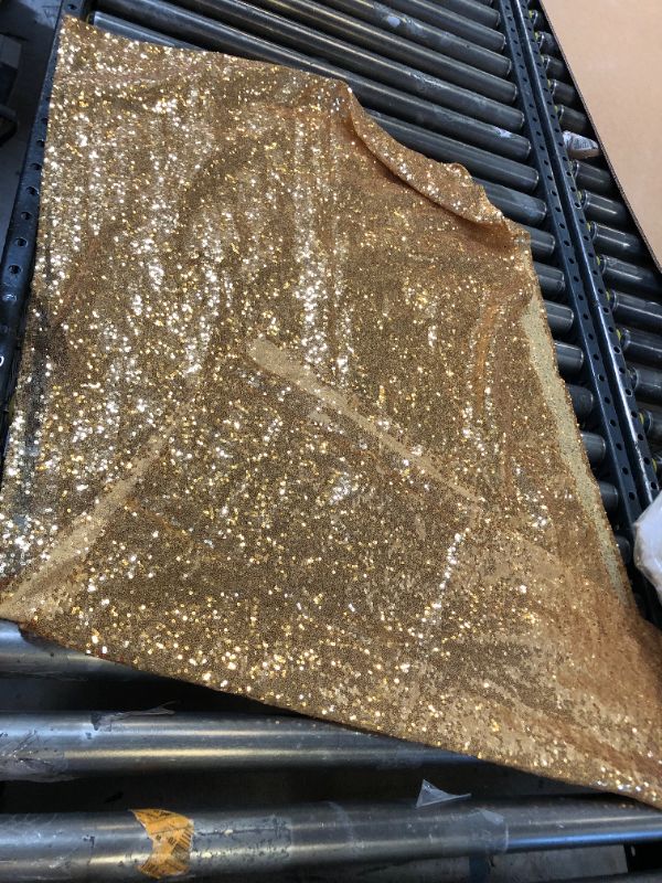 Photo 1 of GOLD GLITTERY FABRIC FOR CRAFTS 