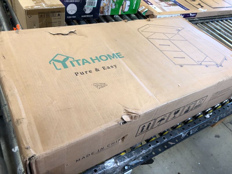 Photo 1 of YITAHOME File Cabinet with Charging Station, Printer Table Cabinet for Home Office, Printer Stand Cart, Fits A4, Letter, Legal Size Files, Office Furniture, White