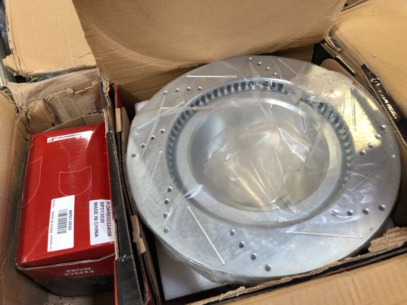 Photo 1 of A-Premium 13.92 in(353.5 mm) Front Drilled and Slotted Disc Brake Rotors + Ceramic Pads Kit Compatible with Select Toyota and Lexus Models- Sequoia 08-21, Tundra 07-21, Land Cruiser 16-20, LX570 16-20