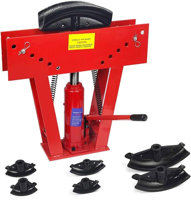 Photo 1 of 2 Ton Hydraulic Tube Pipe Bender for 1/2 Inch Pipe Tube Bender, Exhaust Tubing Bending Tool 