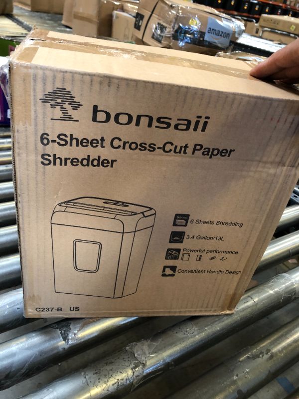 Photo 1 of BONSAI 6 SHEET CROSS PAPER SHREDDER 