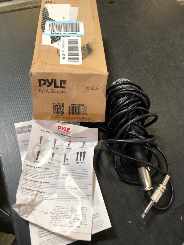 Photo 2 of Pyle Pdmic58 Professional Moving Coil Dynamic Handheld Microphone