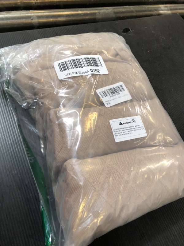 Photo 1 of Waterproof XL/Oversized Dining Chair Cover, Parsons Chair Covers(Khaki, Set of 4(XL)) Khaki Set of 4(XL)