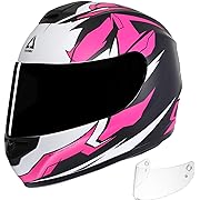 Photo 1 of TRIANGLE Motorcycle Helmets Full Face Helmet for Adult Men Women with Tinted and Clear Visor DOT 
