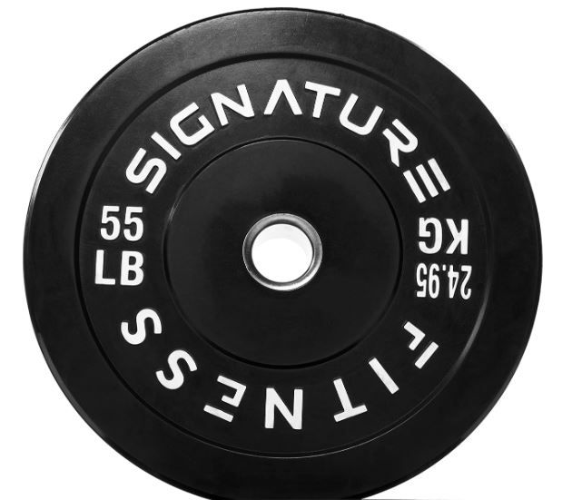 Photo 1 of Signature Fitness 2" Olympic Bumper Plate Weight Plates with Steel Hub, Single