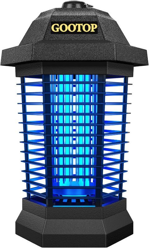 Photo 1 of GOOTOP Bug Zapper Outdoor Electric, Mosquito Zapper, Fly Traps, Fly Zapper, Mosquito Killer, 3 Prong Plug, 90-130V, ABS Plastic Outer (Black)
