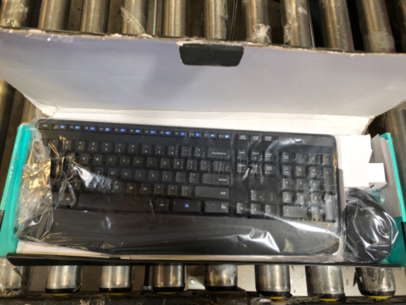 Photo 1 of Logitech MK345 Wireless Combo Full-Sized Keyboard with Palm Rest and Comfortable Right-Handed Mouse, 2.4 GHz Wireless USB Receiver, Compatible with PC, Laptop 1 pack
