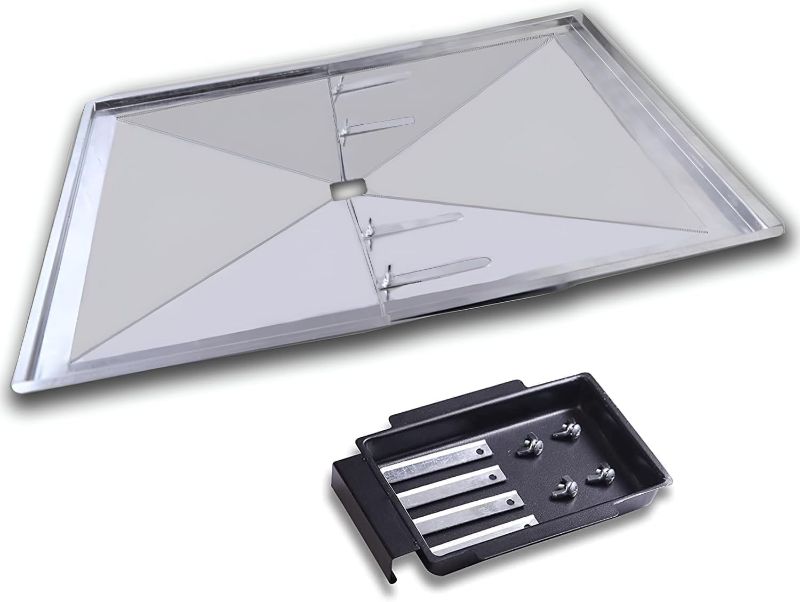 Photo 1 of Replacement Grease Tray Set (33 inches to 36 inches) for Bbq Grill Models from Nexgrill, Dyna Glo, Kenmore, Backyard Grill, BHG, Uniflame and Others (36.00)
