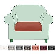 Photo 1 of subrtex Spandex Elastic PU Leather Couch Stretch Water-Proof Patio Durable Cushion Slipcovers Furniture Protector Slip Cover for Settee Sofa Seat 