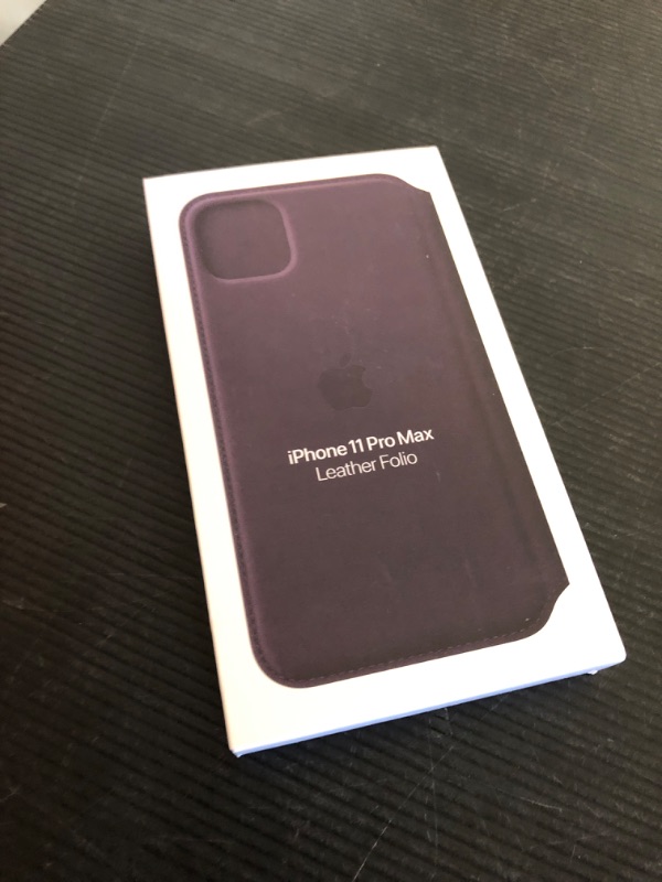 Photo 2 of iPhone 11 Pro Max Leather Folio - Aubergine