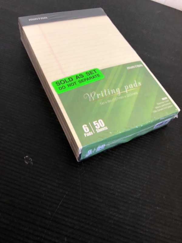 Photo 2 of Mintra Office Legal Pads, ((Basic 6pk - (Green Paper) (5in x 8in (Narrow Ruled), 6pk (Green Tint)) 5in x 8in (Narrow Ruled) 6pk (Green Tint)