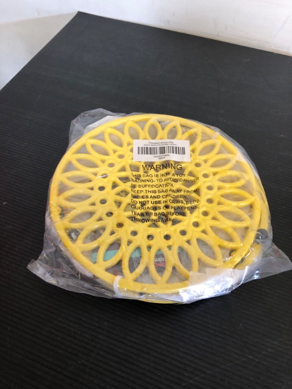 Photo 2 of 3Pieces Home Basics Sunflower Heavy Weight Cast Iron Trivet,  Yellow 