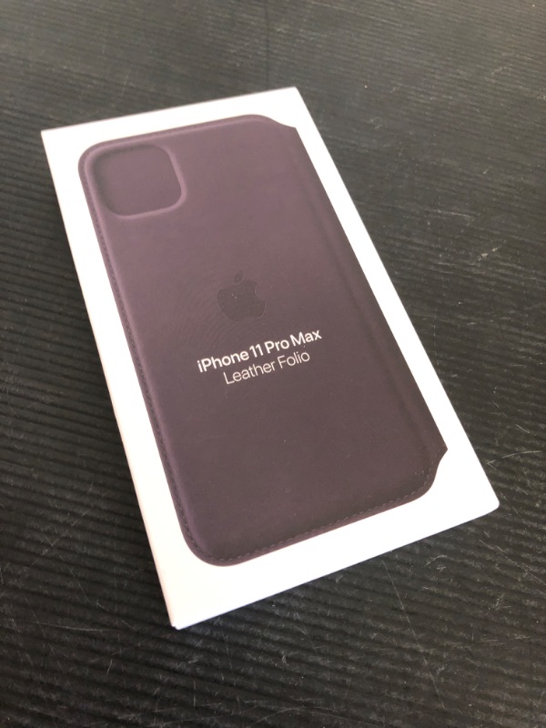 Photo 2 of iPhone 11 Pro Max Leather Folio - Aubergine