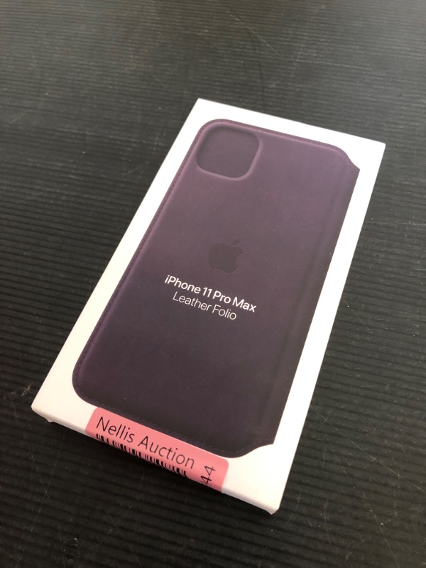 Photo 2 of iPhone 11 Pro Max Leather Folio - Aubergine