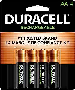 Photo 1 of Duracell AA NiMH Battery, 4/Pack (DX1500B4N001)