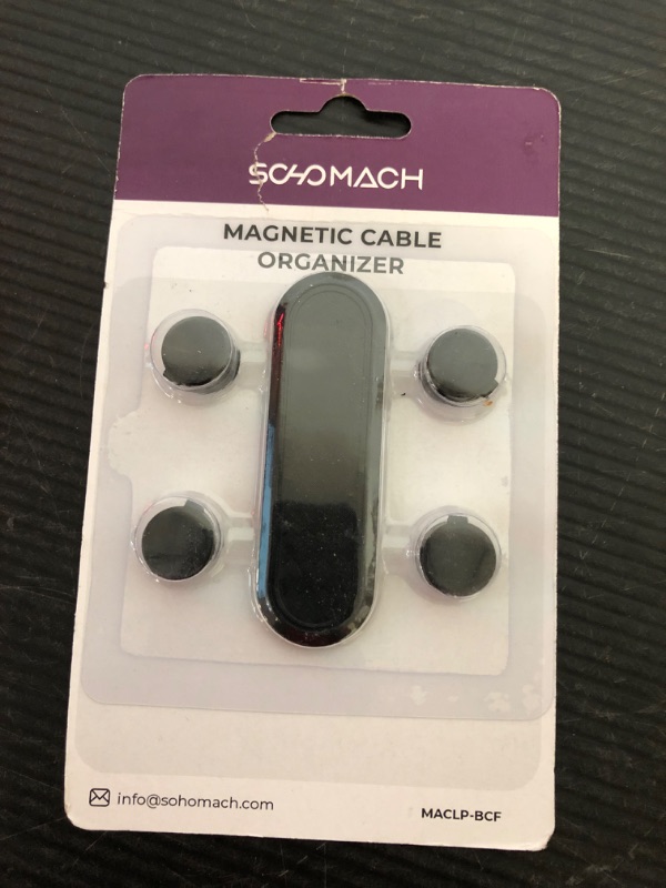 Photo 2 of Cable Management, Cord Organizer with Magnetic Cable Clips, Desk Accessories for Most Phone Cable?1 Pack? 1 Set