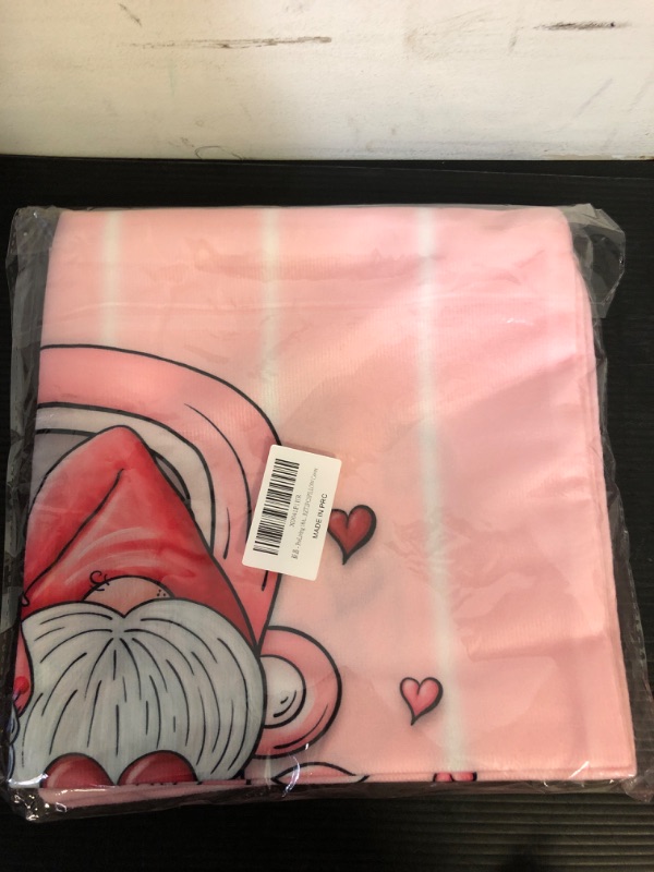 Photo 1 of 2 Set 18''x18'' Valentine's Day Pillow Cover - 'Loads of Love' Pink Truck & Gnomes Design - Romantic Pillowcases for Home Decor, Sofa, Couch - Ideal for Wedding Anniversary & Valentine's Decor