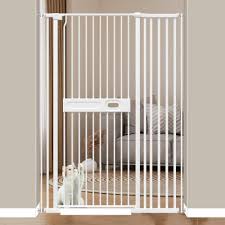 Photo 1 of 71” Extra Tall Pet Cat Gate, 37.5”-41.3” Extra Wide Baby Gate with Cat Door, Tall Cat Safety Gate Indoor No Drill, Toddler Kids Child Dog Pet Puppy Cat for Stairs Doorway Walk THR, 37.5"-41.3" -71"tall