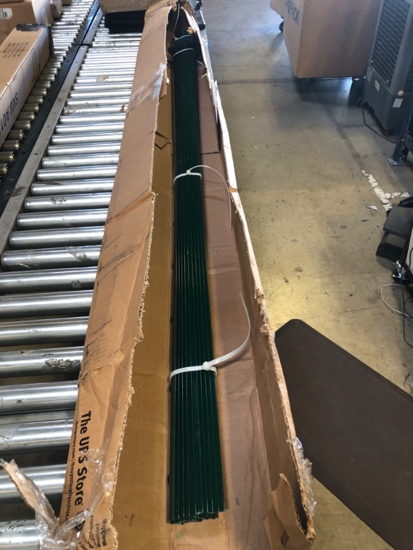 Photo 1 of Fence Posts 7 Feet,Pack of 10,Metal U Post Heavy Duty Fence Post Steel Step in Post No Dig Fence T Post for Garden Wire Fence U-Channel Fence Poles