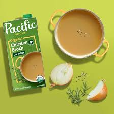 Photo 1 of Pacific Foods Organic Chicken Broth - 32 fl oz carton. DEC 16 2024 12 Pack