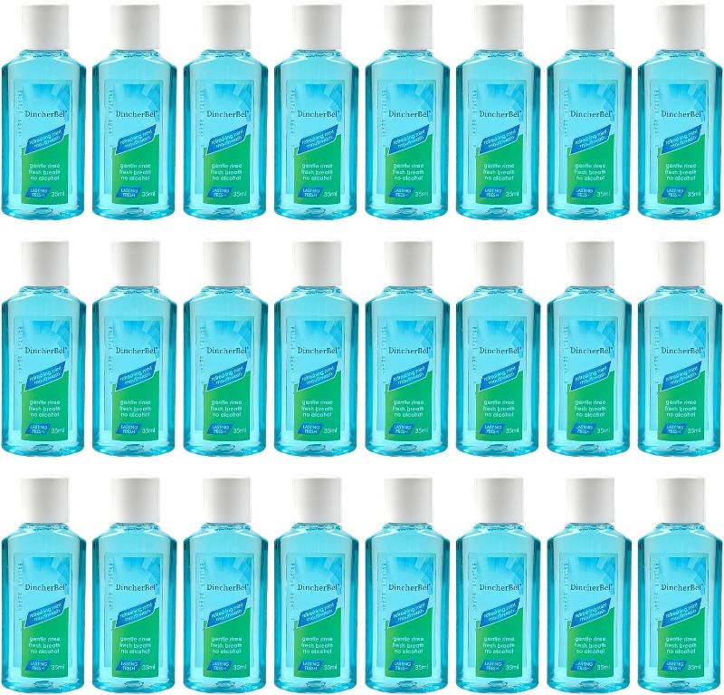 Photo 1 of Mouthwash Travel Size, Portable Original Mint, 35ml/1.2oz (24Pack, Mint)
