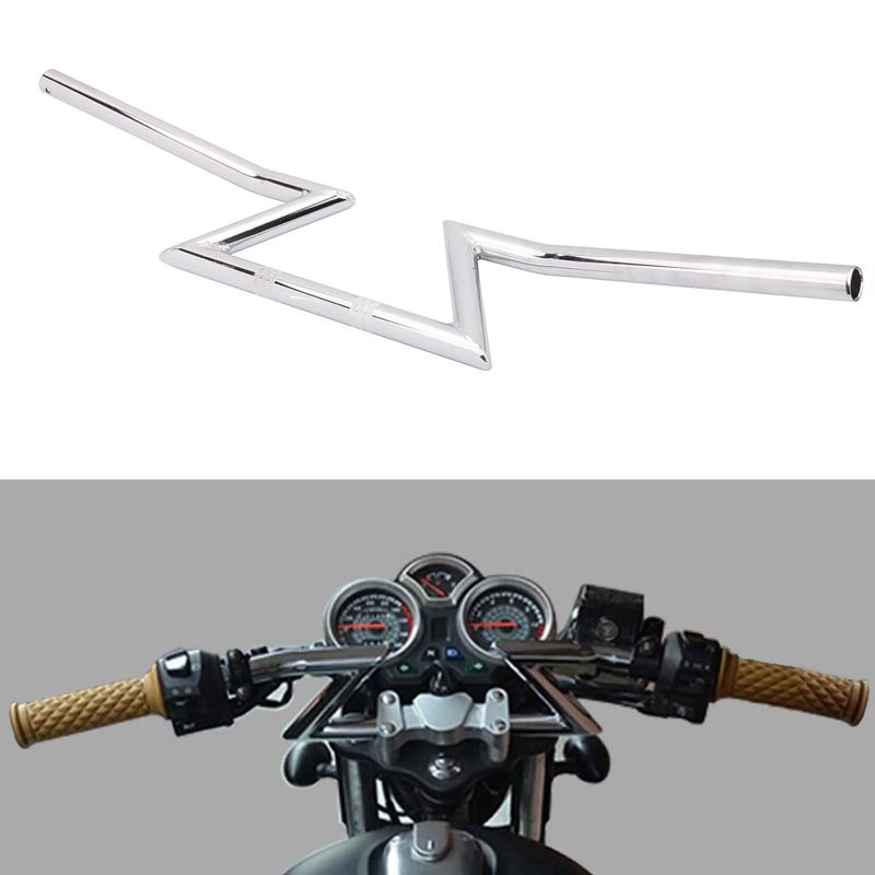 Photo 1 of ANXIN 1'' 25MM HANDLEBAR Z HANDLE BARS UNIVERSAL FOR SPORTSTER CRUISER XL 883 1200 CUSTOM CHOPPER FATBOY DYNA SOFTAIL BOBBER STREET BOB TOURING ROAD KING ROAD STREET GLIDE CHROME CHROME 1" 25MM
