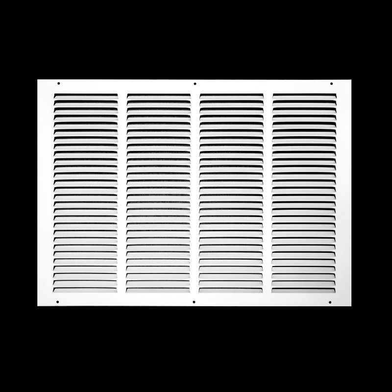 Photo 1 of HANDUA 20"W X 14"H [DUCT OPENING SIZE] STEEL RETURN AIR GRILLE | VENT COVER GRILL FOR SIDEWALL AND CEILING, WHITE | OUTER DIMENSIONS: 21.75"W X 15.75"H FOR 20X14 DUCT OPENING 20"W X 14"H [DUCT OPENING]
