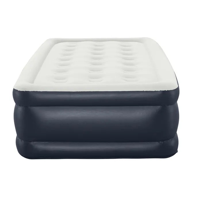 Photo 1 of Bestway Essential Comfort Air Mattress Twin 18” With Built-In AC Pump And Antimicrobial Coating
