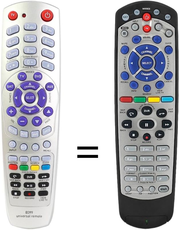Photo 1 of Upgraded Remote Control for Dish Network 20.1 IR Remote Control, IR Remote Control for Dish Network 20.1 IR Satellite Receiver TV1 DVD AUX
