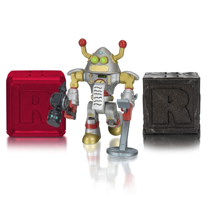Photo 1 of ROBLOX ACTION COLLECTION - BRAINBOT 3000 FIGURE PACK + TWO MYSTERY FIGURE BUNDLE [INCLUDES 3 EXCLUSIVE VIRTUAL ITEMS] BRAINBOT 3000 ACTION COLLECTION
