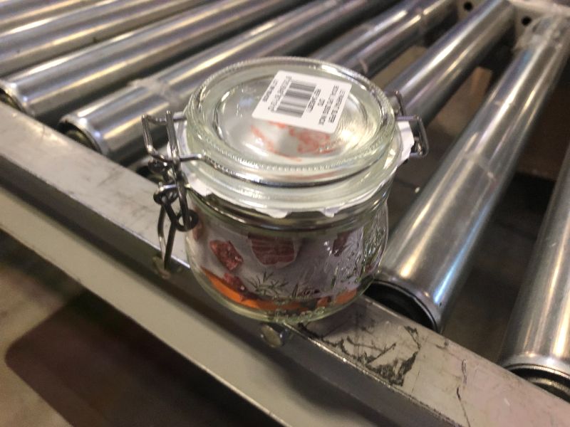 Photo 2 of Le Parfait Super Jar - 250ml French Glass Canning Jar w/Round Body, Airtight Rubber Seal & Glass Lid (8oz/Half Pint, Single Jar)
