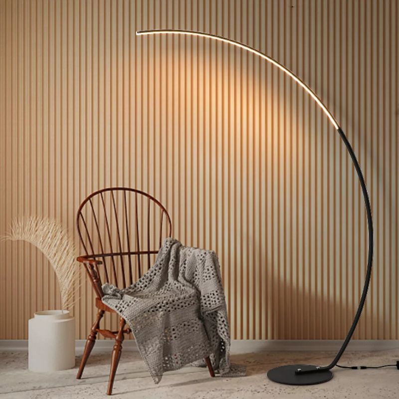 Photo 1 of Arched LED Floor Lamp Modern Living room Lamp Curved Reading Light w/ Remote USA
