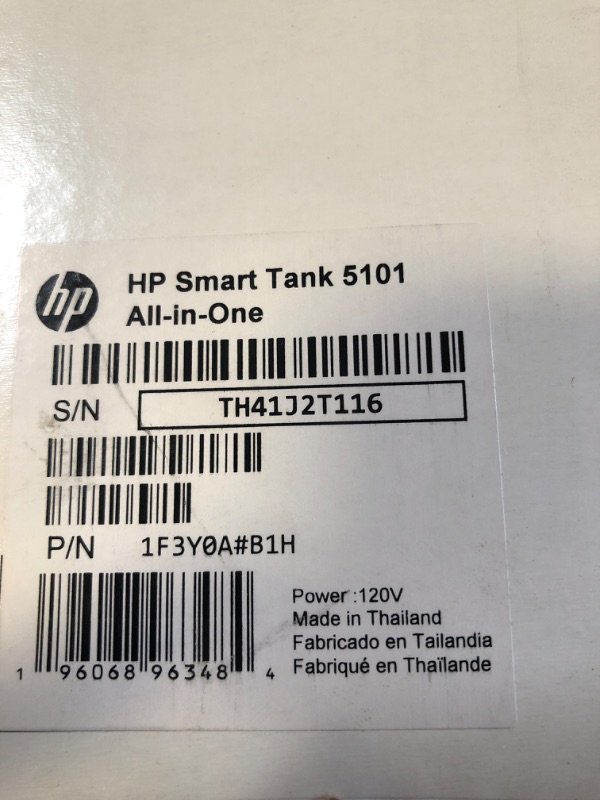 Photo 4 of HP Smart-Tank 5101 Wireless All-in-One Ink-Tank Printer with up to 2 Years of Ink Included (1F3Y0A),White