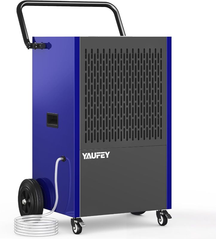 Photo 1 of Yaufey 216 Pints Commercial Dehumidifier with Pump, for Basement up to 8500 Sq. Ft, Large Capacity Industrial Dehumidifier for Large Room with Intelligent Humidity Control
