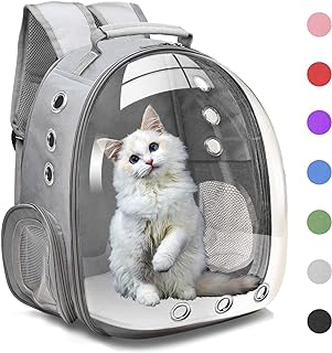 Photo 1 of Bubble Carrying Bag for Small Medium dogs Cats, Space Capsule Pet Hiking backpack, Airline Approved Travel carrier - Grey
