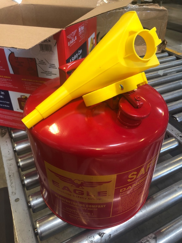 Photo 2 of 5 GAL SAFETY CAN UL & FM APPROVED-