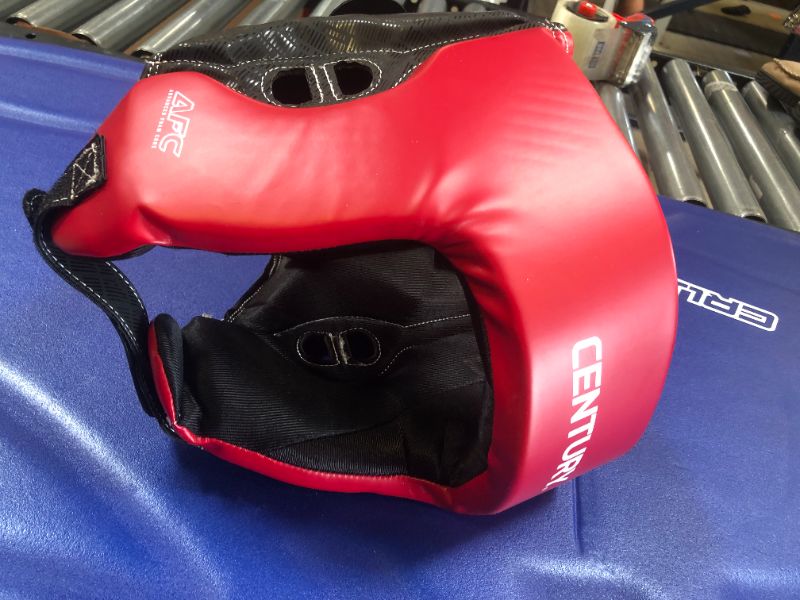 Photo 2 of BRAVE OPEN FACE HEADGEAR RED/BLACK
