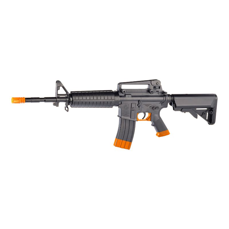 Photo 1 of SOFT AIR USA Colt M4A1 M4 CQBR AEG Electric Airsoft Rifle with Adjustable Hop-Up, Black, 453 FPS