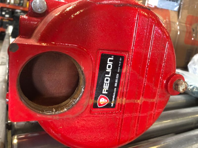 Photo 4 of Red Lion RL-SPRK150 115/230 Volt, 1.5 HP, 71 GPM Cast Iron Sprinkler/Irrigation Pump with Thermoplastic Impeller, Red, 97101501 1.5 HP, Thermoplastic Impeller, 115/230 Volt Sprinkler Pump