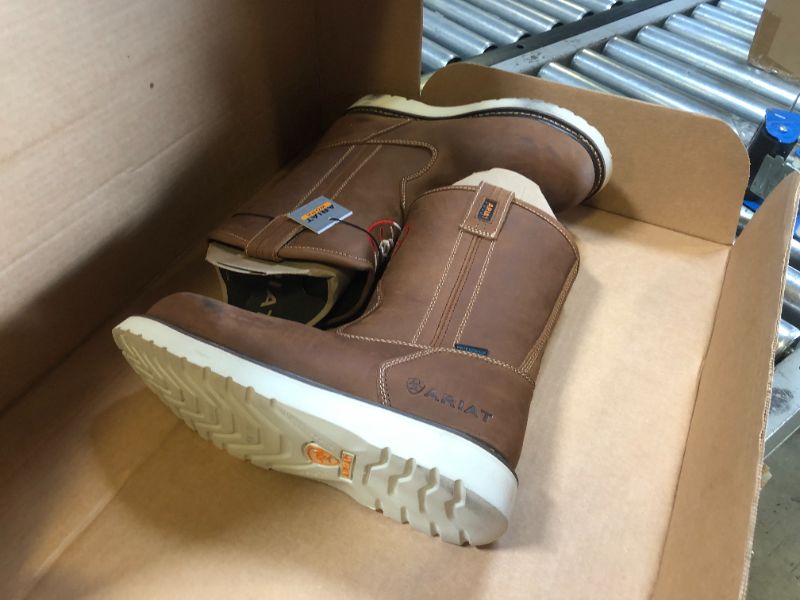 Photo 1 of Ariat Men's Rebar Wedge Orgullo Mexicano Waterproof Work Boot Western 10.5 Aged Honey