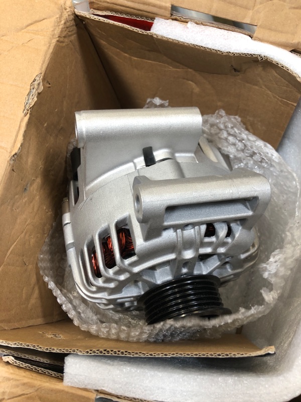 Photo 1 of A-Premium Alternator Compatible with Chevrolet Chevy Equinox 2010-2017 & GMC Terrain 2010-2017 & Buick Regal 2012 2015-2017, L4 2.4L, 12V 120A CW 5-Groove Pulley, Replace# 13500315, 13588328