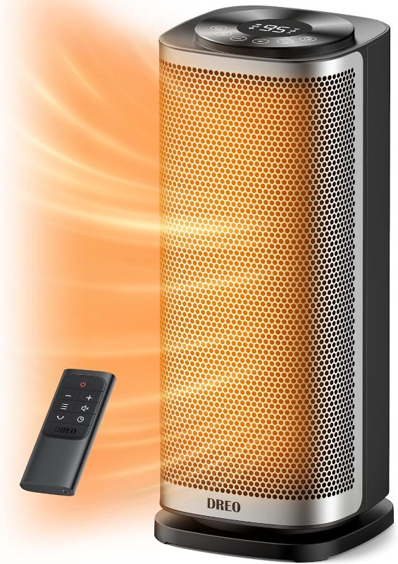 Photo 1 of Dreo Space heater indoor, Fast Heating Ceramic Electric & Portable Heaters with Thermostat, Oscillation, Overheat Protection, for Bedroom
