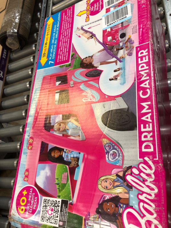 Photo 1 of Barbie Dream Camper Bubble Machine | Vehicle Toy with Lights and Sounds for Kids | Bubble Solution Included - Sunny Days Entertainment