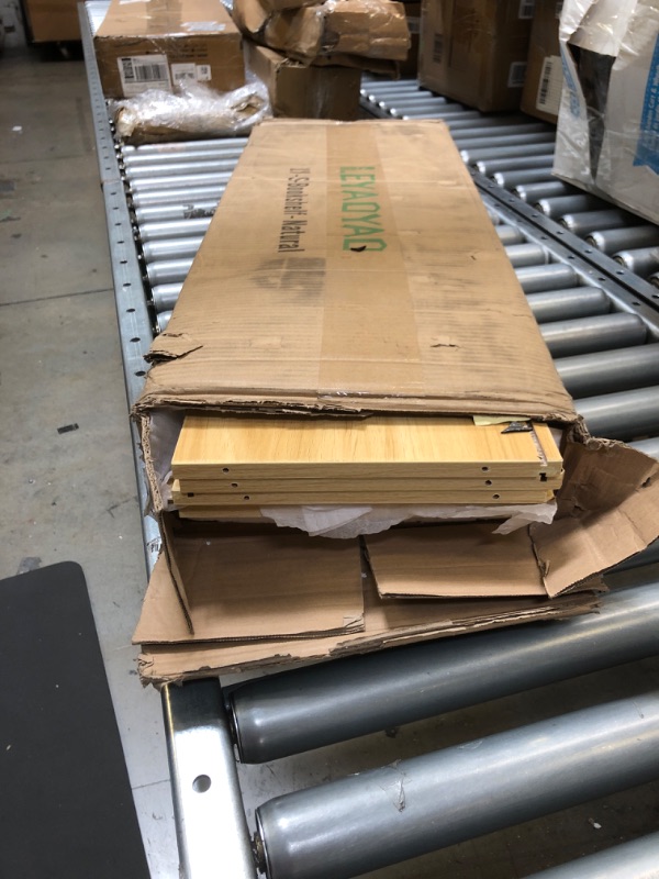 Photo 1 of LEYAOYAO Wooden 5 Cube Bookshelf, Natural 3 Tier Book Shelf with Legs, Modern Open Storage Organizer,Boho Bookcase,Display Cabinet Shelf Free Standing Bookshelves for Bedroom,Living Room,Study 5 Cube Natural