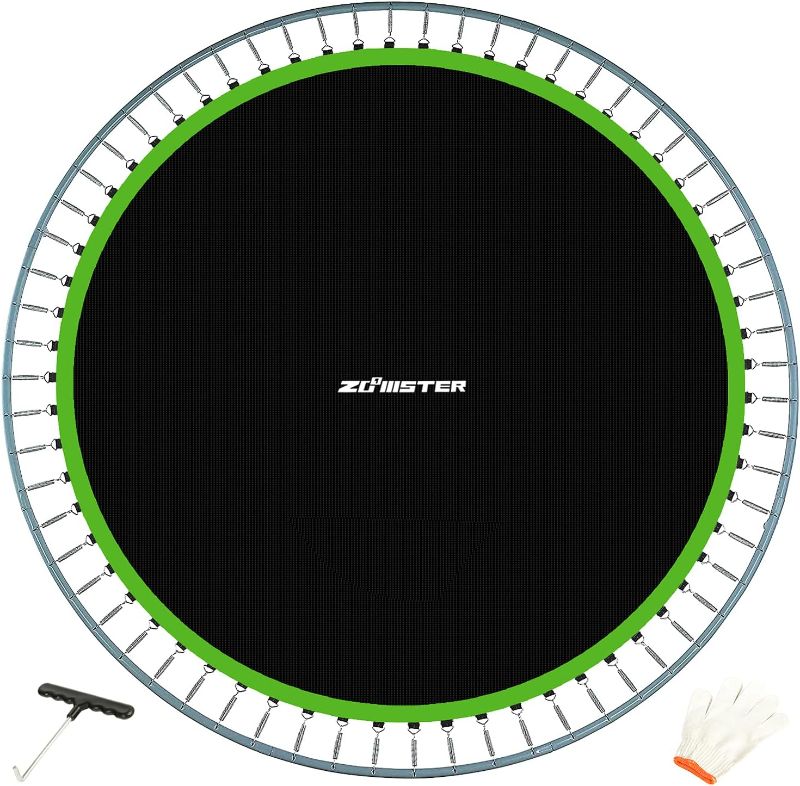 Photo 1 of Replacement Jumping Mat, Fits 14 ft Round Trampoline Frame with 72 V-Hooks, Using 5.5" Springs 150" Premium Trampoline Mat (Excluding Frame and Spring)
